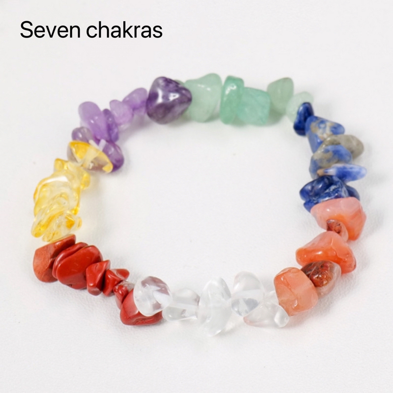 Hot selling natural crystal irregular chip bracelet