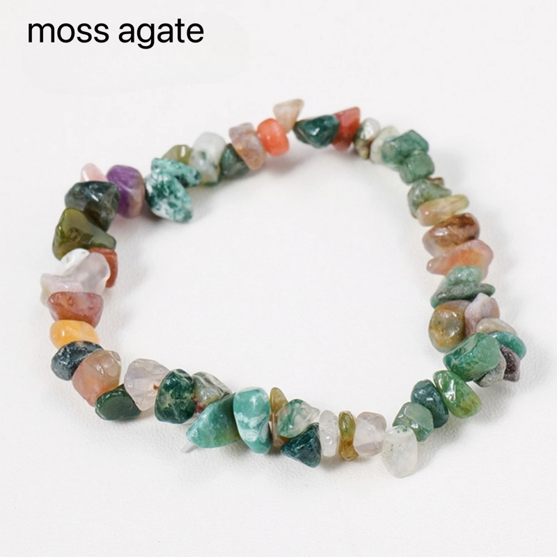 Hot selling natural crystal irregular chip bracelet