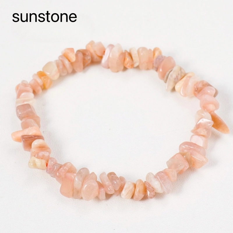 Hot selling natural crystal irregular chip bracelet