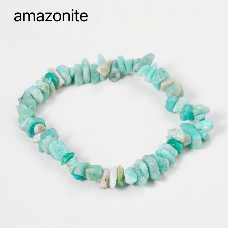 Hot selling natural crystal irregular chip bracelet