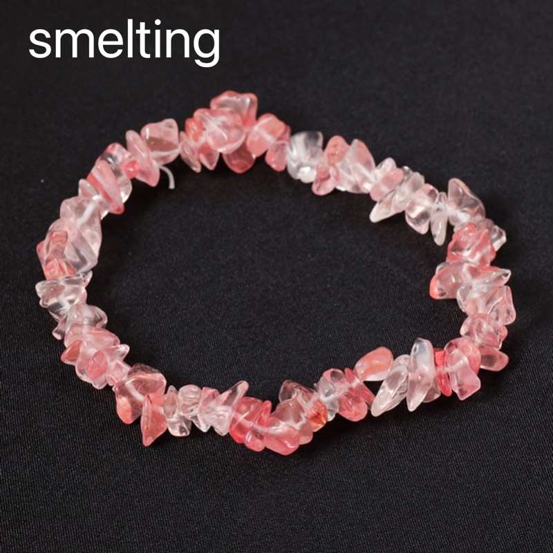 Hot selling natural crystal irregular chip bracelet