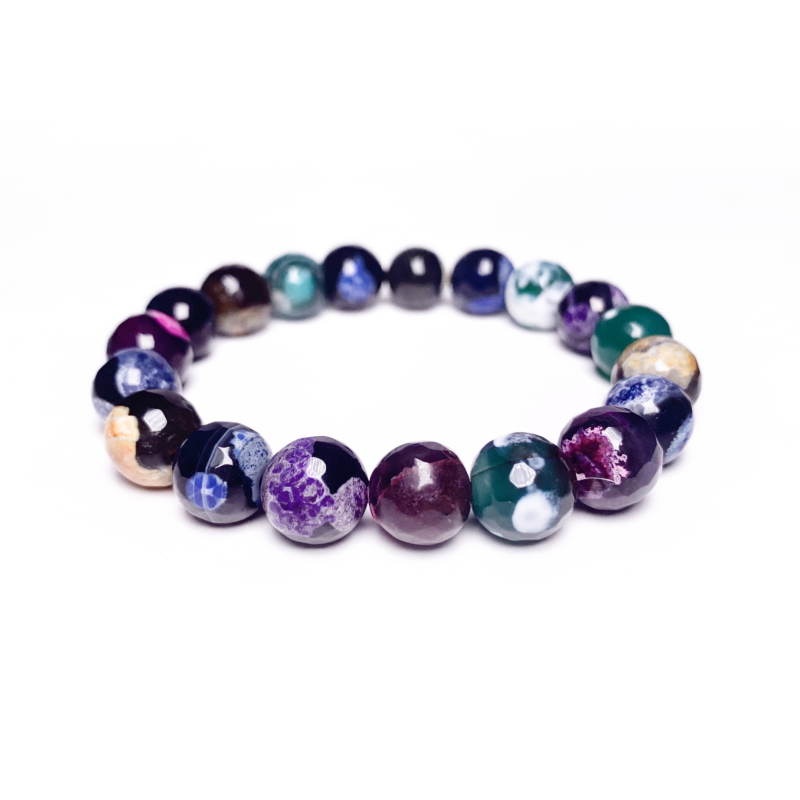 Hot selling new colorful agate bracelets, weathered agate bracelets