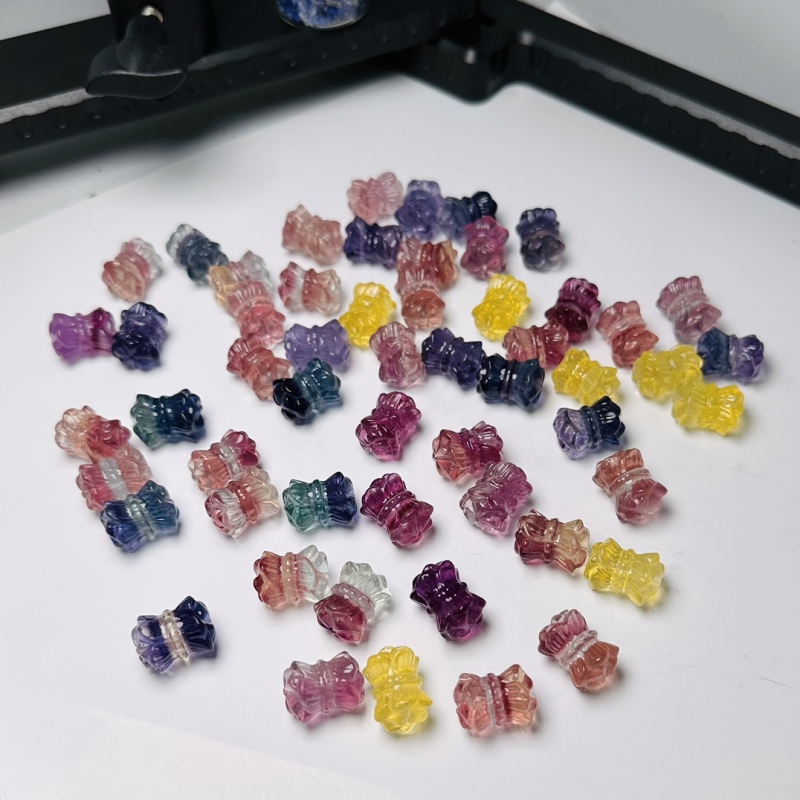 Natural colorful fluorite lotus receptacle pendant Size: about 17x12 (large quantity is preferred)