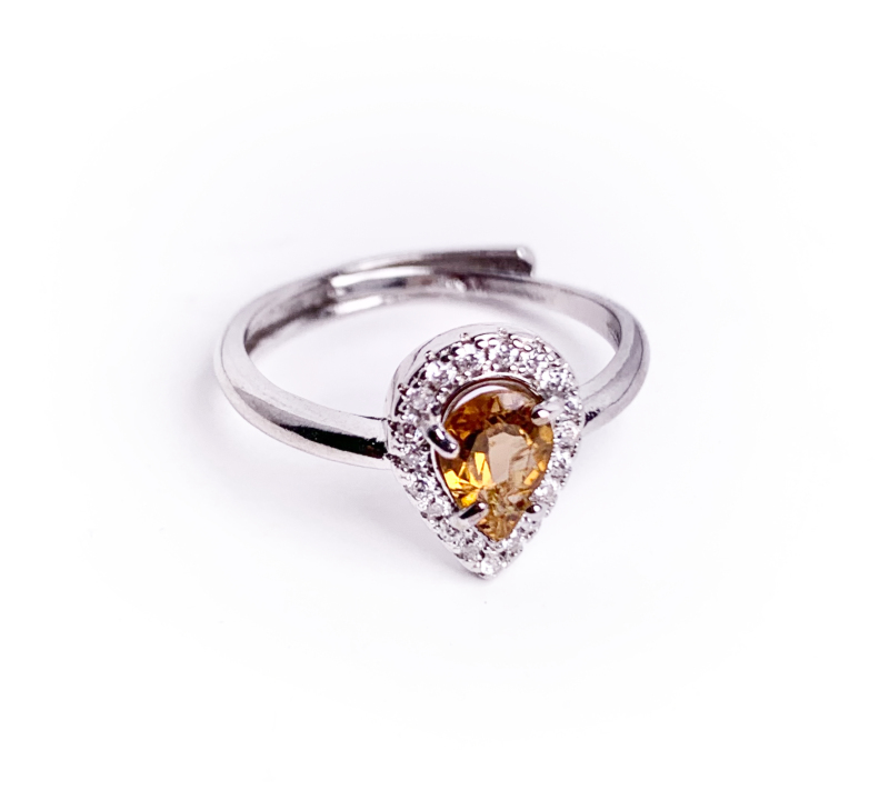 hot selling topaz adjustable ring