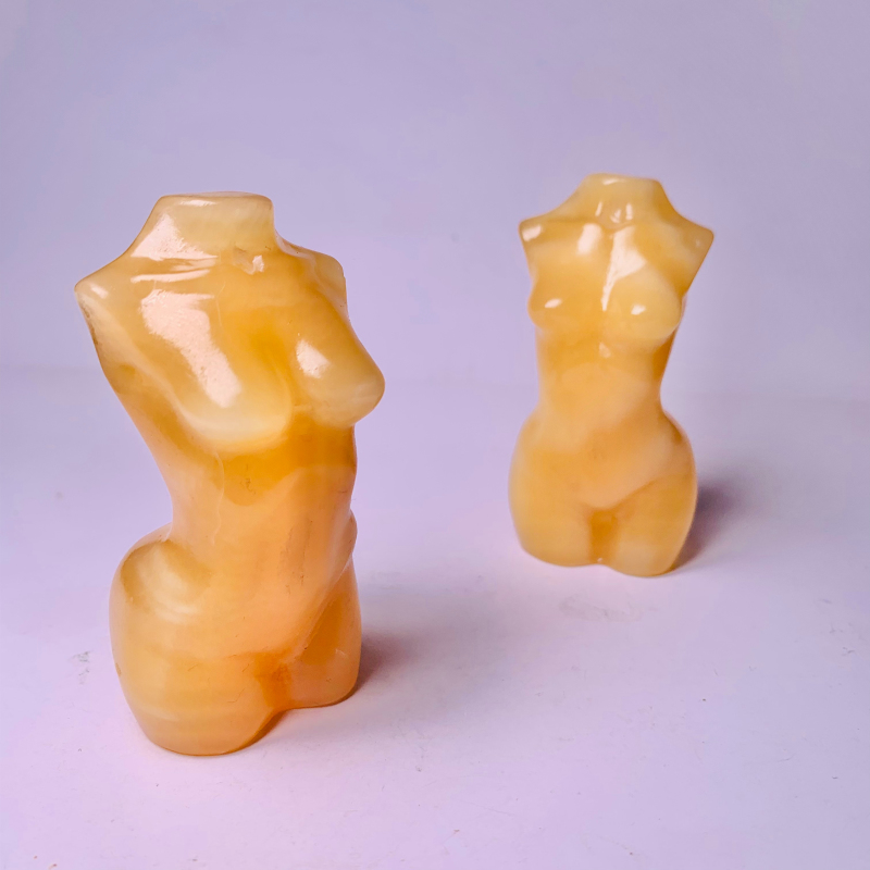 Hot selling natural crystal jade material female model bust carving pieces home decoration ornaments