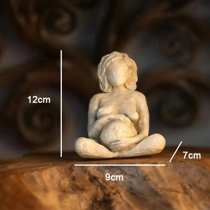 Hot Products&Pregnant woman retro character resin figurine table ornament. Pregnancy, childbirth, postpartum