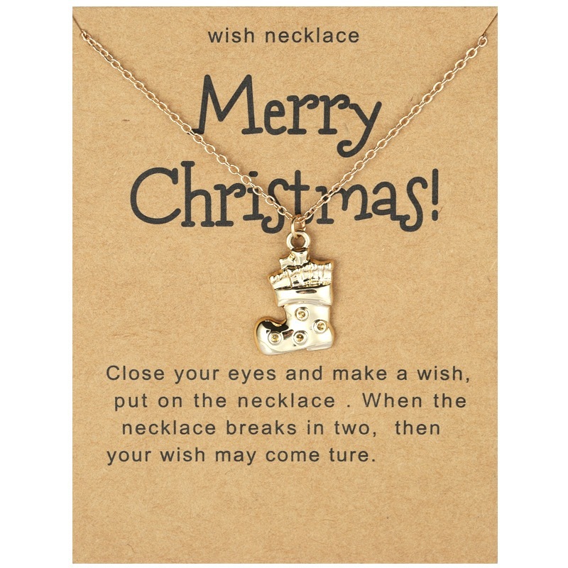 Christmas hot products: Santa & Cane Boots & Christmas Tree & Reindeer & Snowflakes & Pendants & Christmas & Gift Card Necklaces