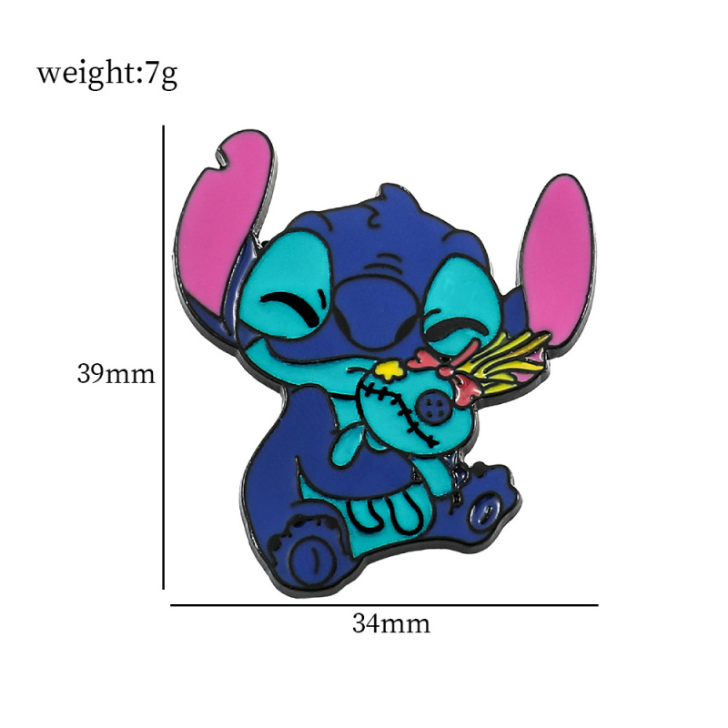 Interstellar baby cartoon Stitch brooch cartoon cute zinc alloy brooch metal badge