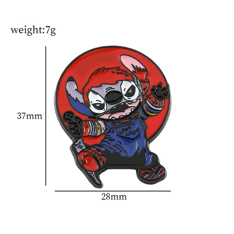 Interstellar baby cartoon Stitch brooch cartoon cute zinc alloy brooch metal badge