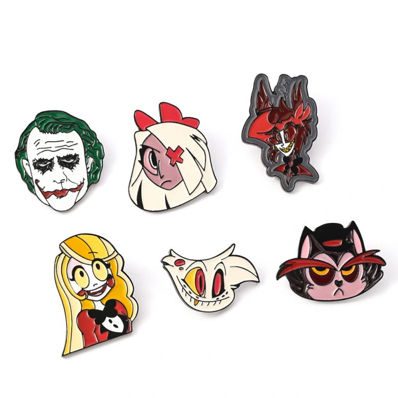 Cartoon Animation Periphery Sislater Clown HazbinHotel Hell Demon Inn Brooch Enamel Brooch