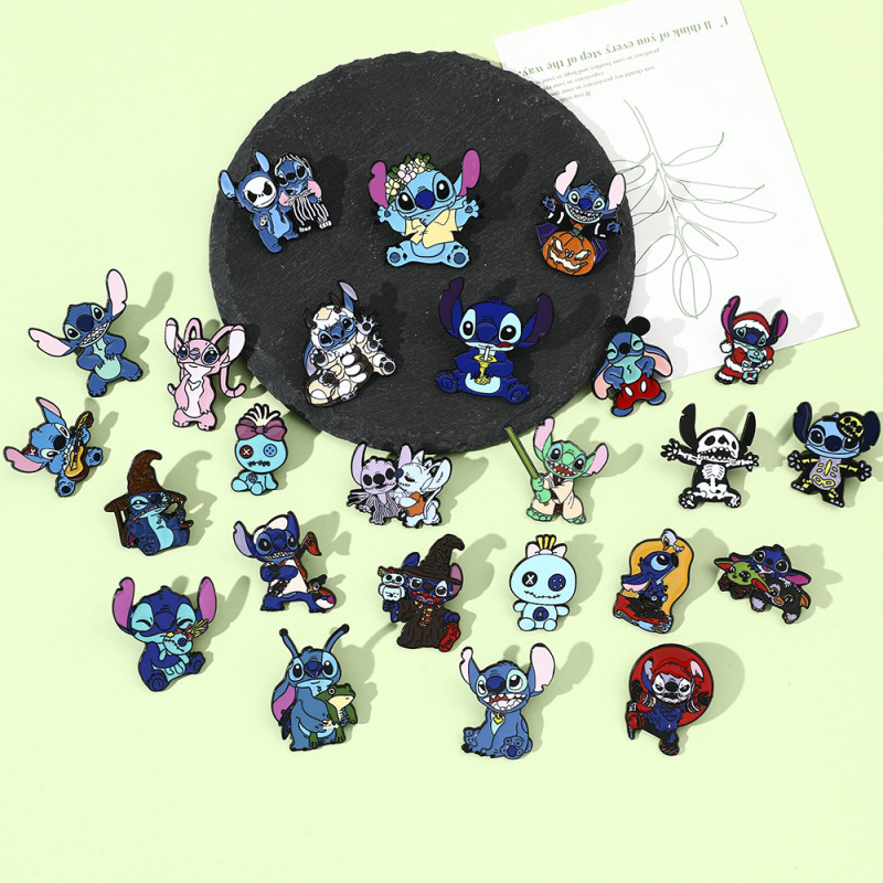 Interstellar baby cartoon Stitch brooch cartoon cute zinc alloy brooch metal badge