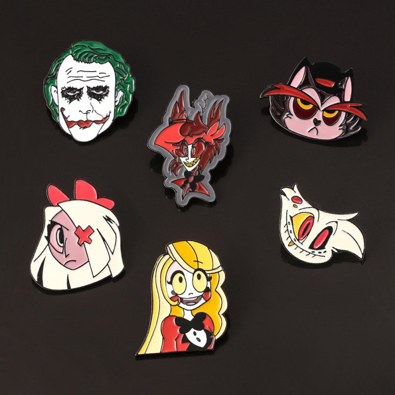 Cartoon Animation Periphery Sislater Clown HazbinHotel Hell Demon Inn Brooch Enamel Brooch