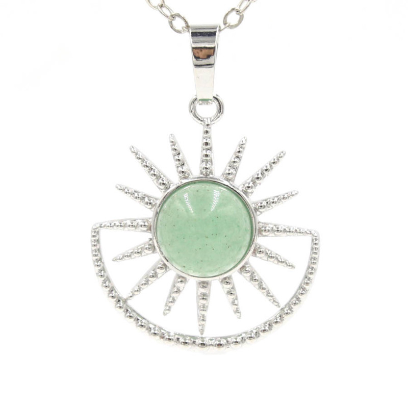 Sun Moon Crystal Bead Pendant Fashion Ornament Ornament Simple Ornament