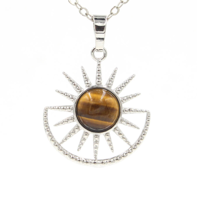 Sun Moon Crystal Bead Pendant Fashion Ornament Ornament Simple Ornament
