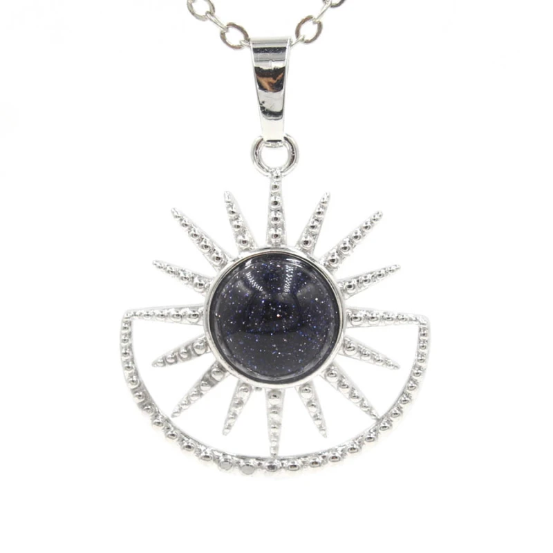 Sun Moon Crystal Bead Pendant Fashion Ornament Ornament Simple Ornament
