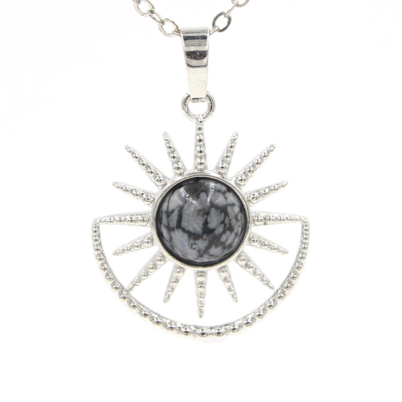 Sun Moon Crystal Bead Pendant Fashion Ornament Ornament Simple Ornament