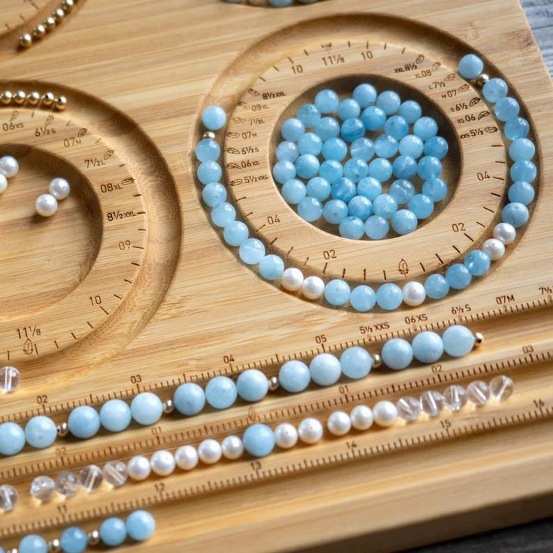 Bamboo Beading Board Tray Jewelry Bracelet Wooden Beading Board Design Beading Board Tray