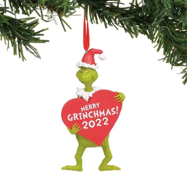 Christmas green hair monster Grinch Christmas pendant resin decoration decoration creative Christmas