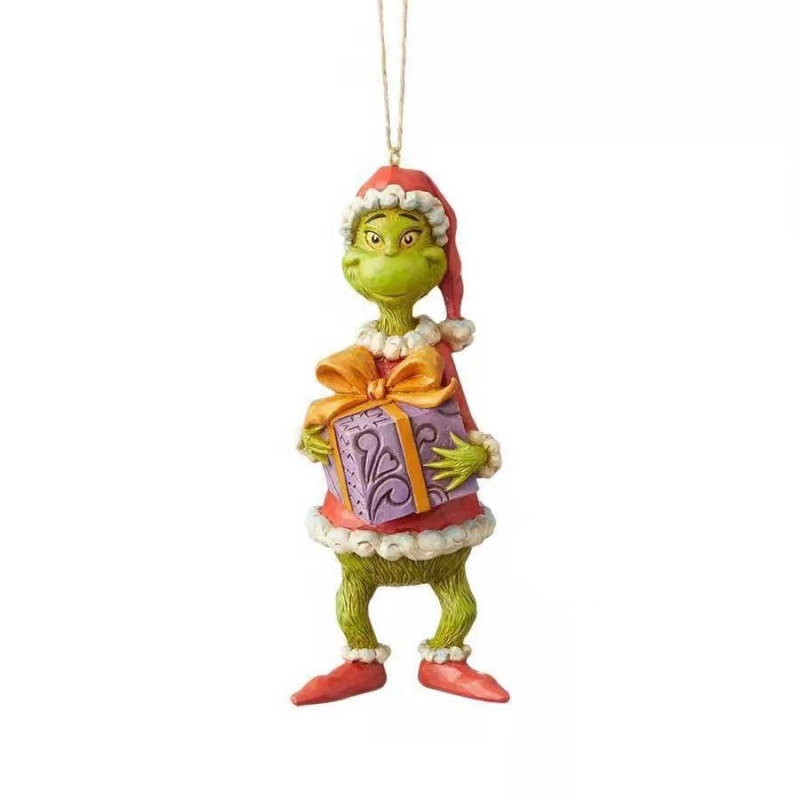 Christmas green hair monster Grinch Christmas pendant resin decoration decoration creative Christmas