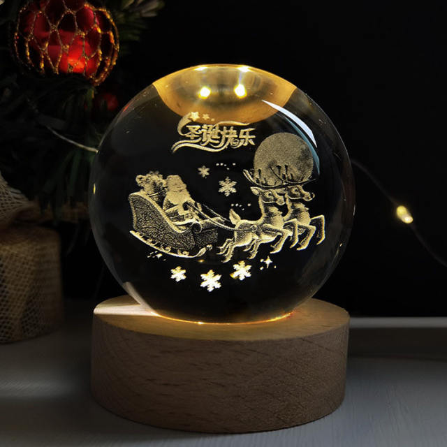 Christmas series creative crystal sphere home office decoration ornaments