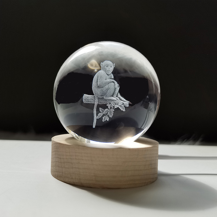 Zodiac Creative Crystal Sphere Home Office Decoration Ornament