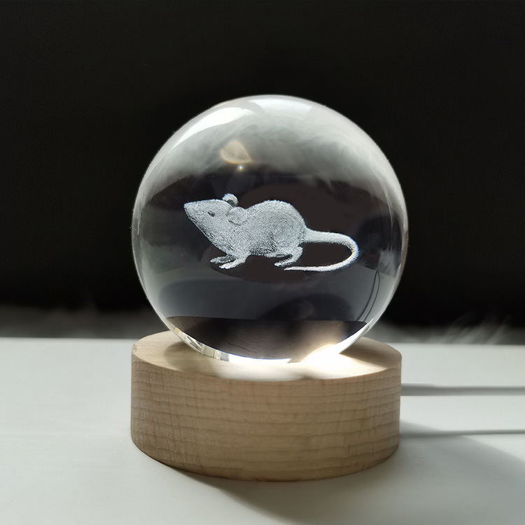 Zodiac Creative Crystal Sphere Home Office Decoration Ornament