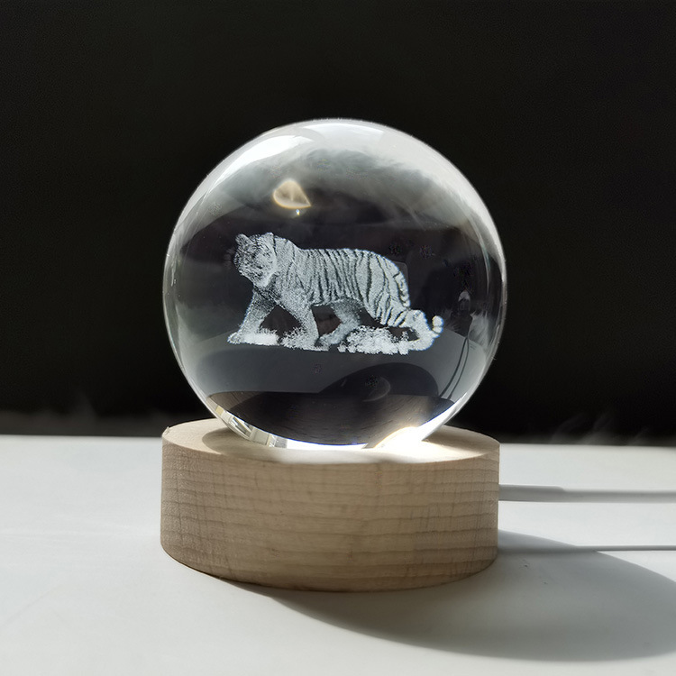 Zodiac Creative Crystal Sphere Home Office Decoration Ornament