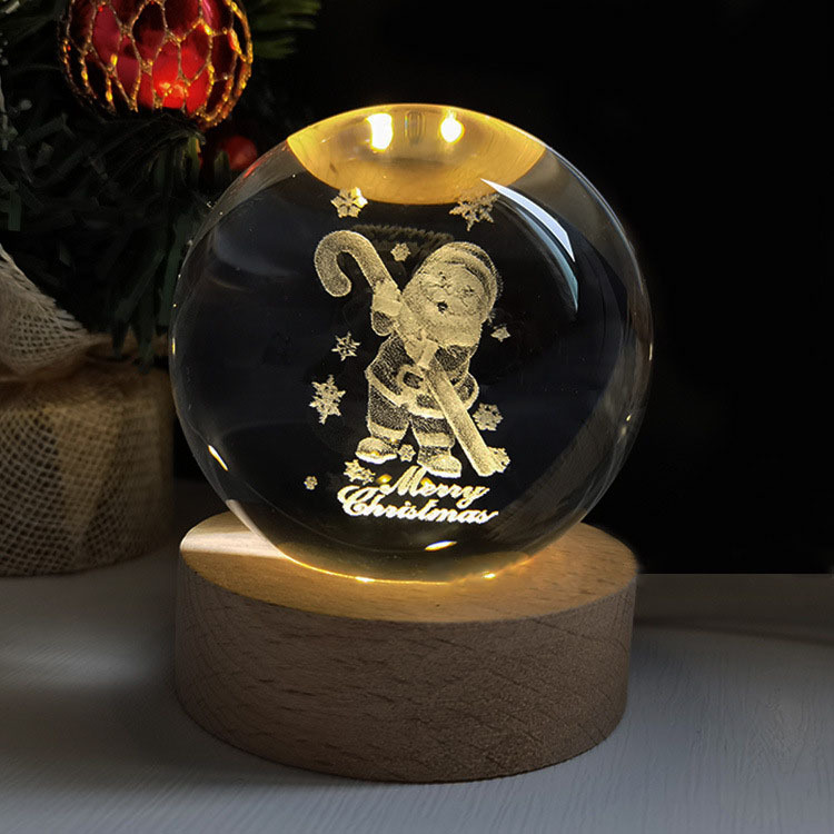 Christmas series creative crystal sphere home office decoration ornaments