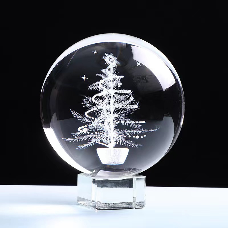 Christmas series creative crystal sphere home office decoration ornaments