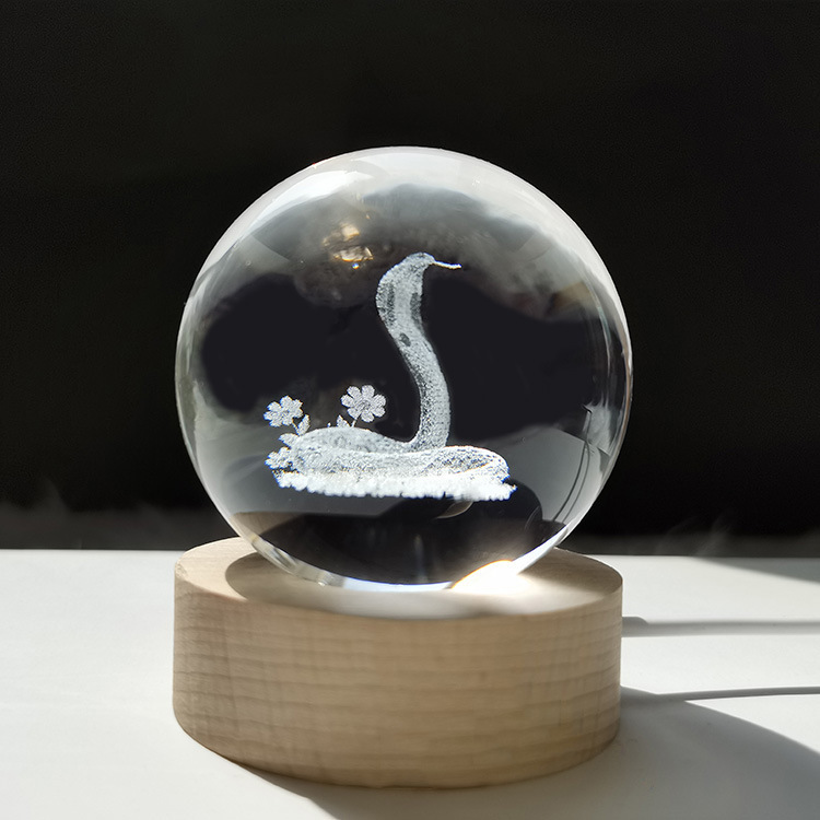 Zodiac Creative Crystal Sphere Home Office Decoration Ornament