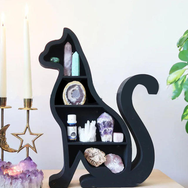 Cross-border Hot Cat Crystal Shelf Home Decoration Ornament
