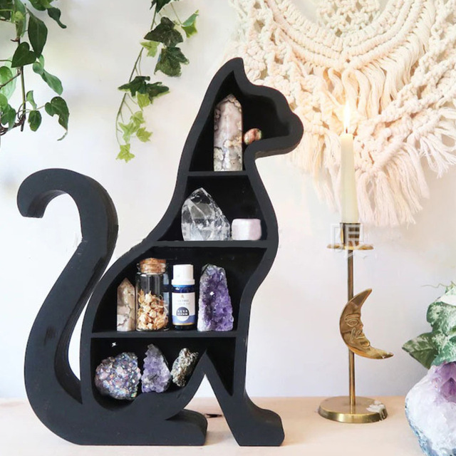 Cross-border Hot Cat Crystal Shelf Home Decoration Ornament