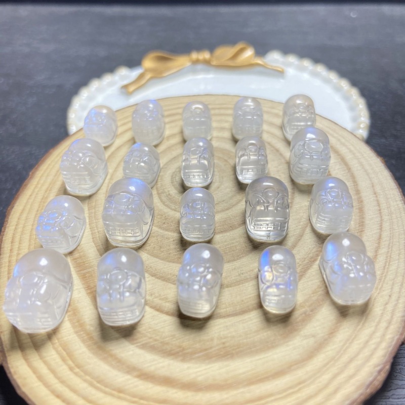 High quality  Natural Crystal Jewelry White Moonstone Pixiu Pendant Healing Collection