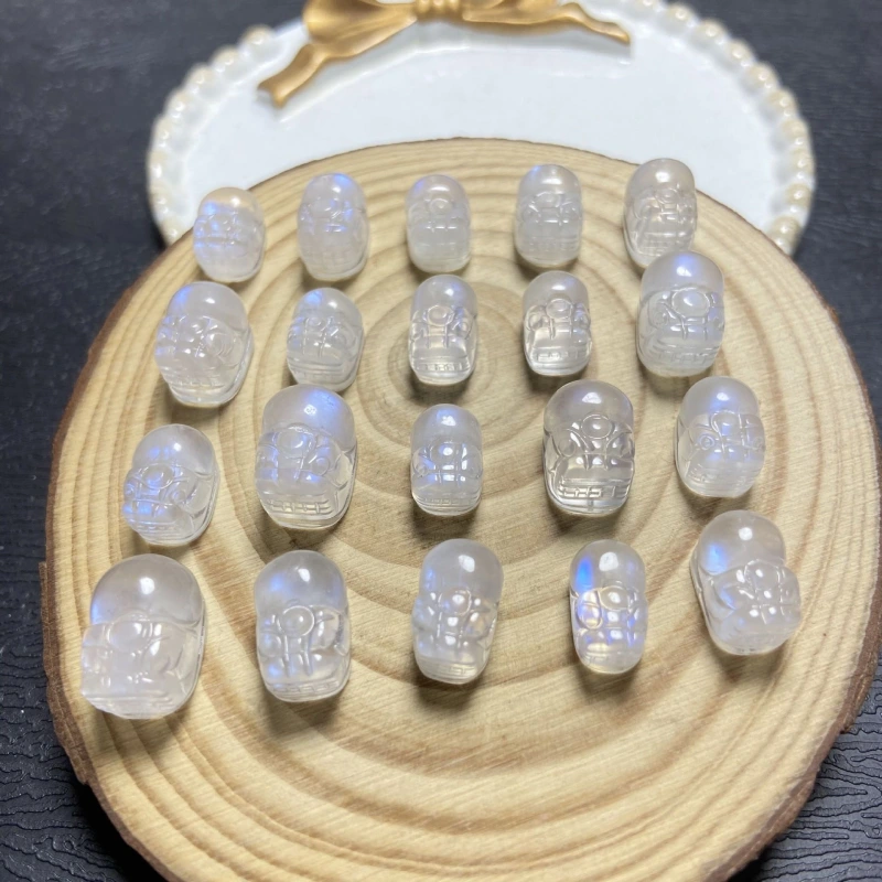 High quality  Natural Crystal Jewelry White Moonstone Pixiu Pendant Healing Collection