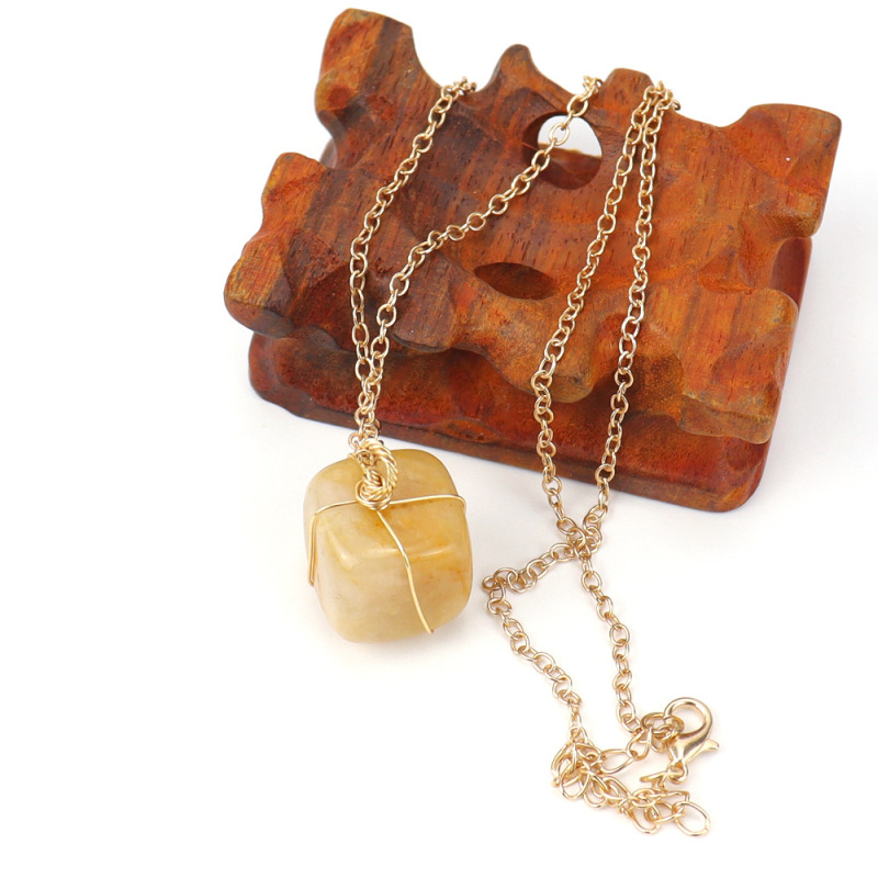 Handmade Natural crystal gem tumble stone pendant cube pendant mineral stone collection incense stick fish tank ornamental