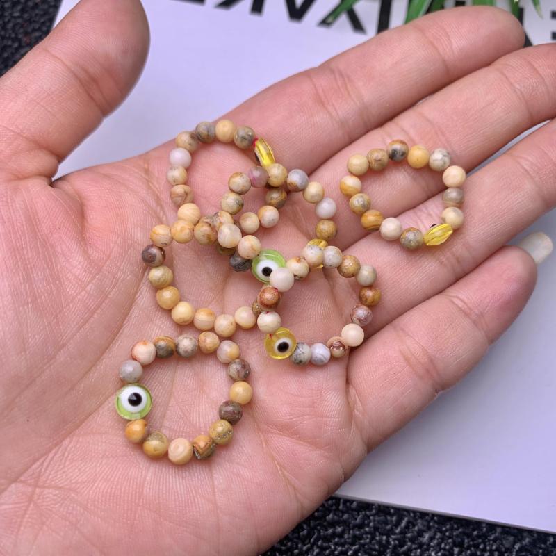 Factory Wholesale Natural Crystal evil eyes Fashion Jewelry Rings Exquisite Jewelry Rings Healing Gifts