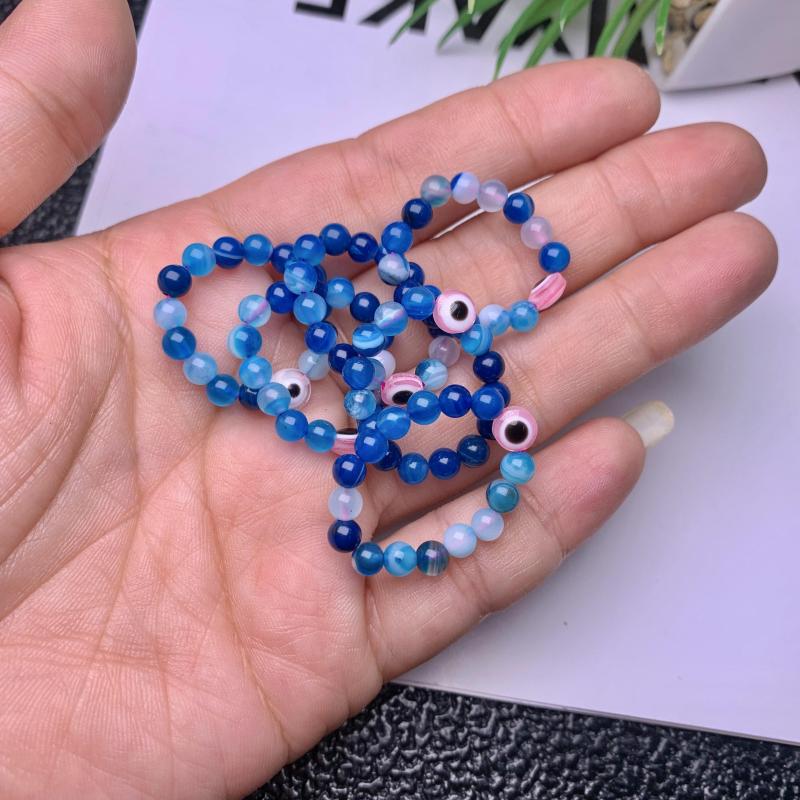 Factory Wholesale Natural Crystal evil eyes Fashion Jewelry Rings Exquisite Jewelry Rings Healing Gifts