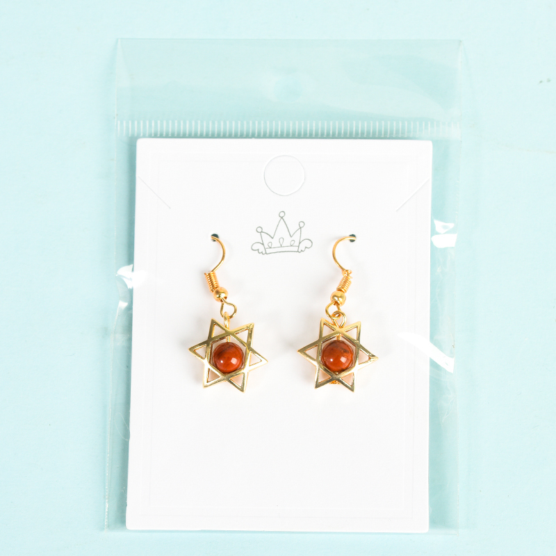 Wholesale Natural Crystal fashion jewelry earrings set stainless steel earrings Healing