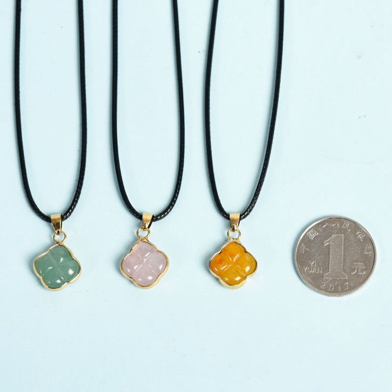 Factory wholesale natural crystal fashion jewelry pendants moissanite pendant healing gift