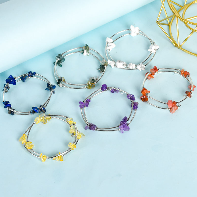 Factory wholesale natural crystal boutique woman bracelet fashion ladies bracelet healing