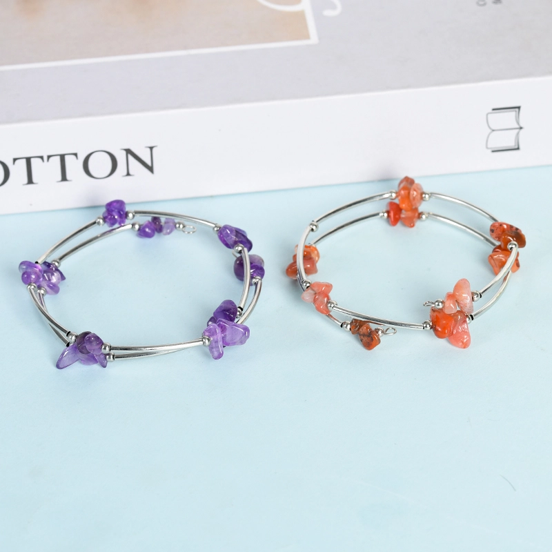 Factory wholesale natural crystal boutique woman bracelet fashion ladies bracelet healing