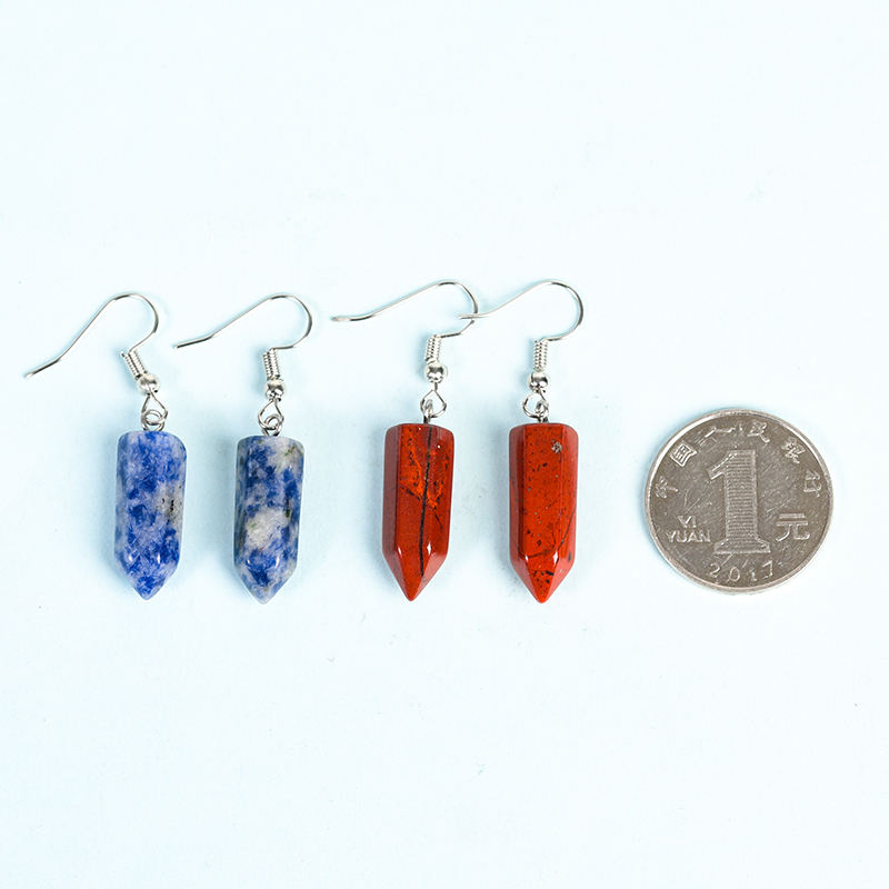 Wholesale Natural Crystal fashion jewelry pearl earrings stainless steel earrings Healing Women's Earrings