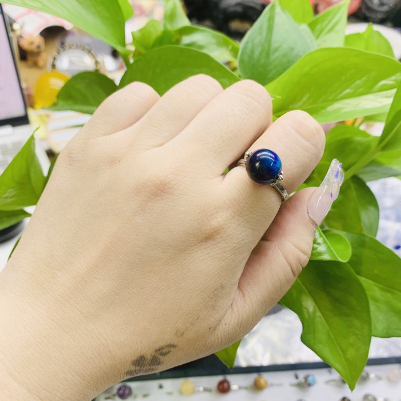 Factory Wholesale Natural Crystal Ring Jewelry Women's Exquisite Jewelry Ring evil eyes Fashion Jewelry Rings Exquisite Jewelry Rings Healing Gifts