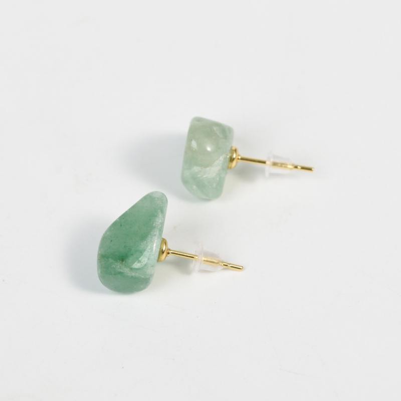 Wholesale Natural Crystal Women's Earrings Jewelry Latest Girl Earrings Healing fashion jewelry earrings stainless steel earrings