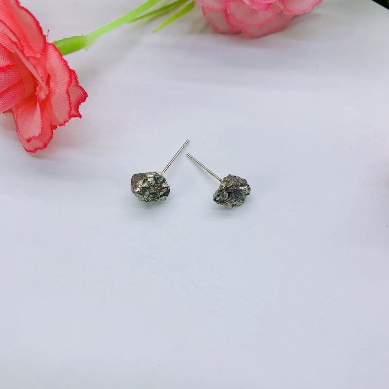 Wholesale Natural Crystal fashion jewelry earrings set stainless steel earrings Healing Women's Earrings Jewelry Latest Girl Earrings
