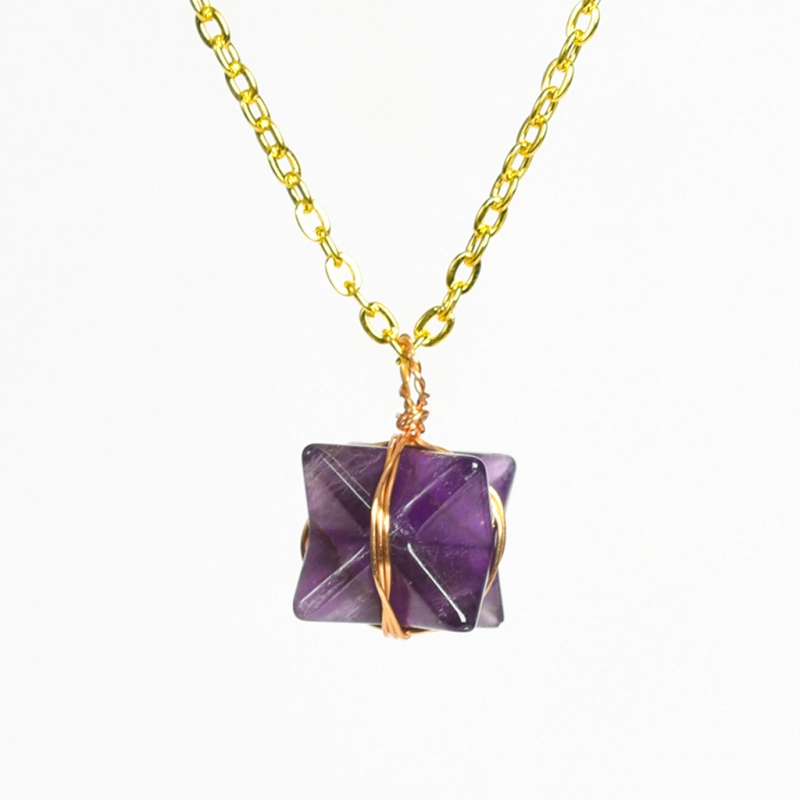 Factory wholesale natural crystal fashion jewelry pendants moissanite pendant healing gift woman necklace man pendant