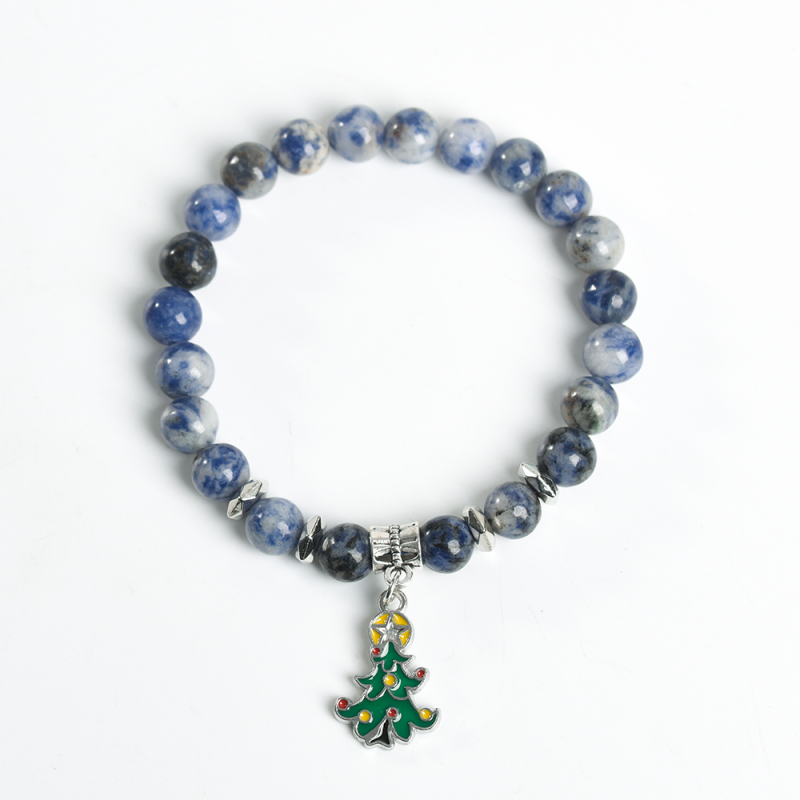 Christmas Tree Gift Factory wholesale natural crystal boutique woman bracelet fashion ladies bracelet healing