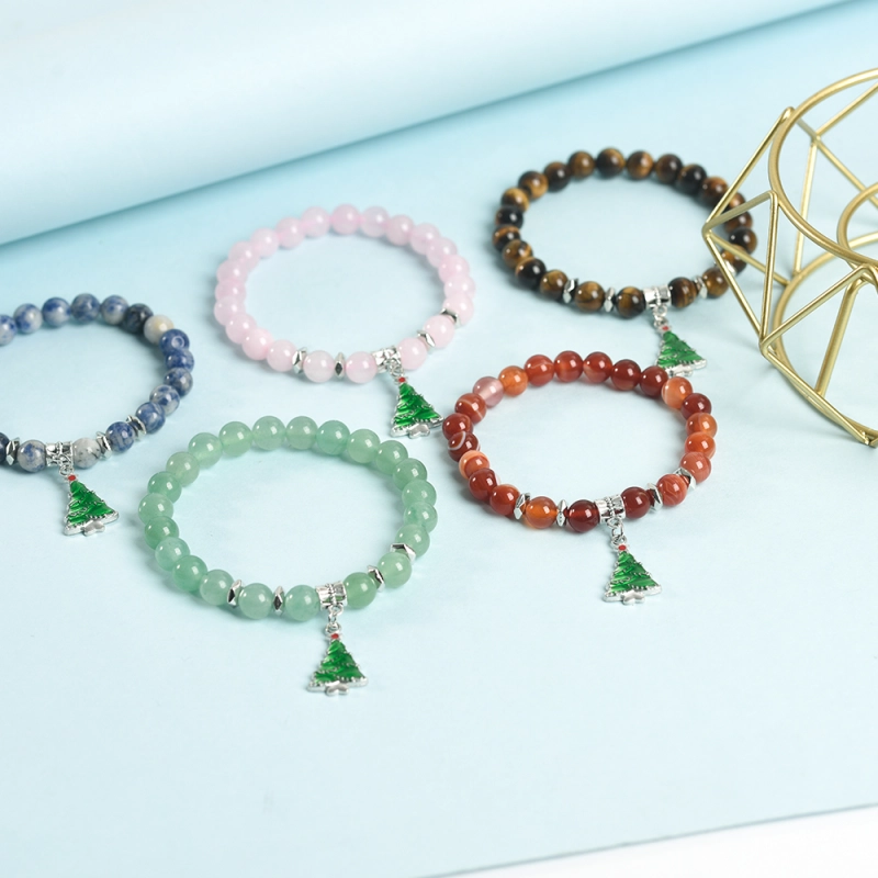 Christmas  Factory wholesale natural crystal boutique woman bracelet fashion ladies bracelet healing