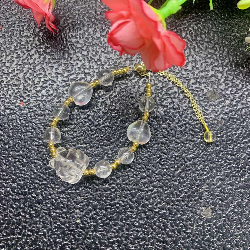 8mm Ball Diy Bracelet Pixiu Nine tailed Fox Factory wholesale natural crystal fashion jewelry bracelet woman bracelet healing home gifts