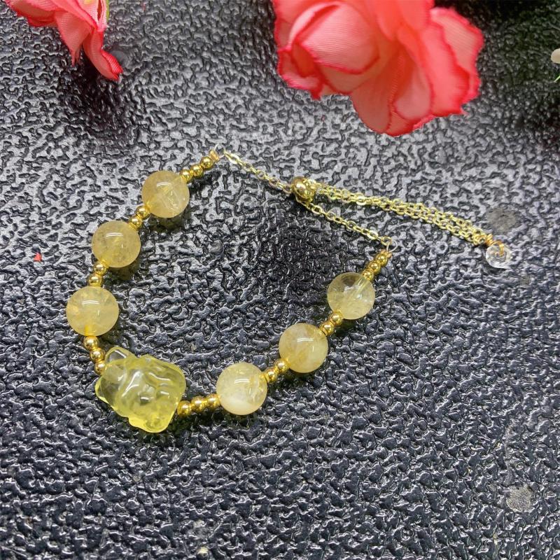 8mm Ball Diy Bracelet Pixiu Nine tailed Fox Factory wholesale natural crystal boutique woman bracelet fashion ladies bracelet healing